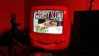 Cruelty Squad played on the Lightning McQueen Crt Tv
