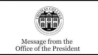 Message from the Office of the President