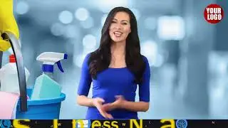 Cleaning Service Green Screen Female