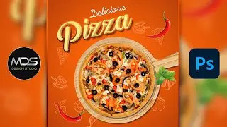 Creating Pizza Post Design in Adobe Photoshop