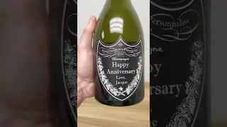 Custom Embossed Champagne Label
