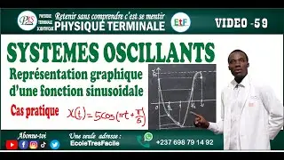 Physique Terminale #59 - Systèmes Oscillants - représentation graphique d'une fonction sinusoïdale