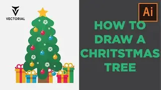 How to draw Christmas tree in Adobe Illustrator