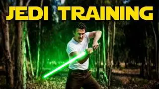 Padawan Helderhugo training with the Lightsaber