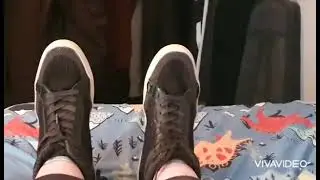 feet on bed