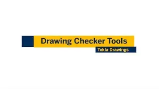 Tekla TekTalk - Drawing Checker Tools