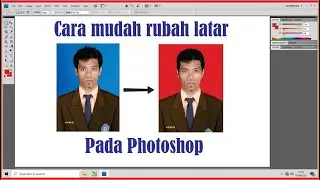 Ubah latar foto photoshop cepat dan rapi