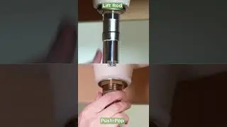 Pop-Up vs Push-Pop Drain Assembly #shorts