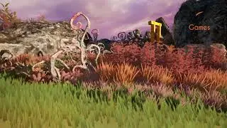 Unreal engine 5 Stylized graphic - studio ghibli style - Yellow fields