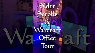 Mini Elder Scrolls/Warcraft Themed Office Tour 💜 #elderscrolls #worldofwarcraft #warcraft #skyrim