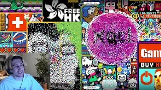 120,000 Viewers vs The osu! Community - r/place timelapse