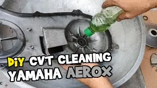 YAMAHA MIO AEROX CVT CLEANING | AEROX 155 DiY CVT Cleaning Tutorial for Beginners | CVT Cleaning