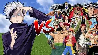 Satoru Gojo [Infinity OFF] vs All One Piece Characters