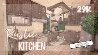 Rustic Kitchen Speedbuild/Tutorial-budget build-(roblox-bloxburg)