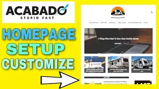 How to customize Acabado theme homepage image and feature tiles