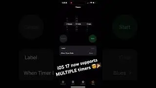 iOS17 supports multiple timers! Finally 🤯 