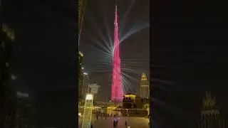 burj khalifa night view