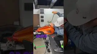 Harley Motorcycle Dent Repair with Lead Tip 