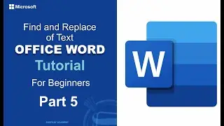 How to Find and Replace in MS Word | Using Find & Replace in word | How to use Find & Replace Word