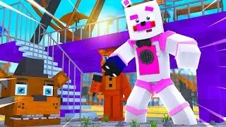 Exploring FNAF World Theme Park! Minecraft FNAF Roleplay