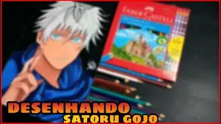 Desenhando Satoru Gojo ( Drawing Satoru Gojo - jujutsu kaisen )