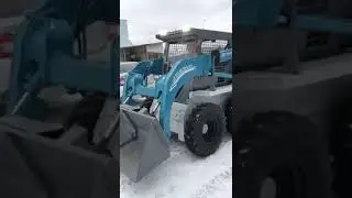 Видео мини-погрузчик BOBCAT TOYOTA JOBSUN 1тн бобкэт тойота бобкат ковшовый, погрузчик из японии