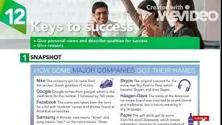 KEYS TO SUCCESS - UNIT 12