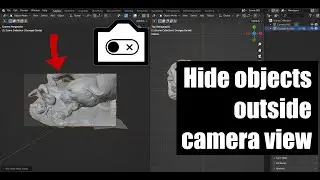 Use the camera to exclude invisible objects in Blender - nView add-on Usage