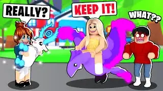 NOOB DISGUISE IN A *MYTHIC PET* ONLY SERVER! (Roblox Adopt Me)