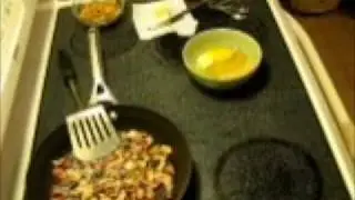 Low Carb: Crackling Corn Bread Ham and Beans and greens