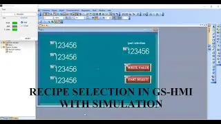 Recipe Creation in GS-HMI with Simulation||Sample Video