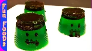 Frankenstein Jell-O Jigglers - Halloween Recipe