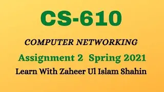 CS 610 Assignment 2 Solution Spring 2021 by Learn with zaheer