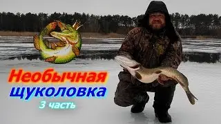 Зимняя рыбалка. Необычная щуколовка (дротянка) Видео обзор [3 часть]