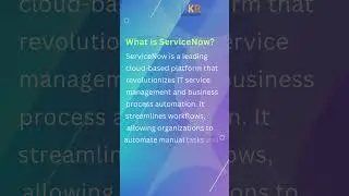 Introduction to ServiceNow Development - HKR Trainings 