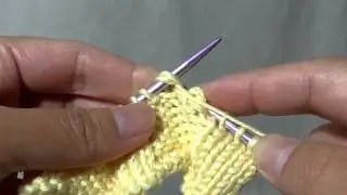 How to knit P2tog (Purl two together) - Decreasing 1 stitch