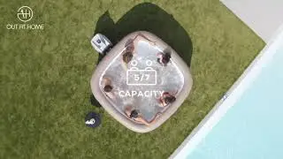 Détente: Bestway Lay-Z-Spa Palma édition limitée HydroJet hottub gonflable