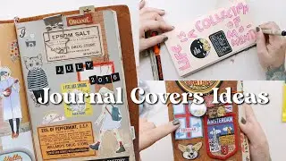 Creative Journal Cover Ideas and Tips: Decorating a Travelers Notebook Insert Cover ⚡️| Janethecrazy
