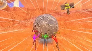 3 Idiots Try To Push a Rock Together