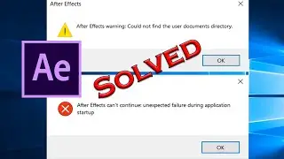 Fix After effects can't continue unexpected failure during application startup 2020