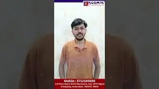 Aws Devops Student Review | Best Aws Devops Training Institute in KPHB Hyderabad #kosmik #education