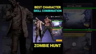Free Fire Zombie Hunt Best Character Skill Combination | Zombie Hunt All Stage Trick #freefire