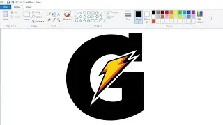 How to draw the Gatorade logo using MS Paint | How to draw on your computer