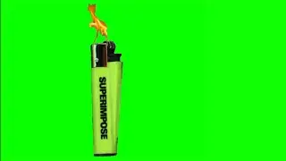 Lighter green screen, Lighter fire green screen,