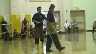 Professor Max Pallen demonstration using real espada