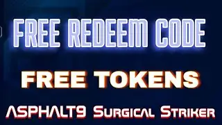 Asphalt 9 Free Redeem Code Get free  tokens 🔥💯💯