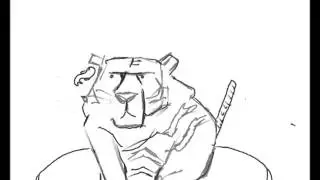 The Tiger and Koi new animation practice