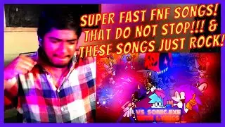 VS SONIC.EXE WITH LYRICS MEGA COLLECTION REACTION!!! FRIDAY NIGHT FUNKIN SUPER FAST SINGING MADNESS!