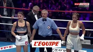Le dernier round du combat remportée par Mossely contre Kopinska - Boxe - Légers (F)