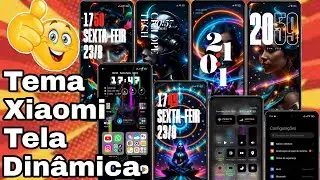 Super Tema Xiaomi Tela Dinâmica Ícones e Central de Controle HyperOs @CiclopeTech
